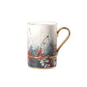 Lomonosov Imperial Bone China Porcelain Coffee Mug Idyll Kalenda 400 Ml/14.1 Fl.